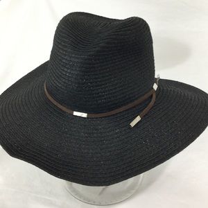 Scala Pronto Pinched Crown Floppy Black Hat